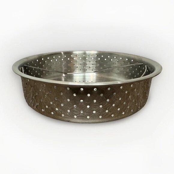 Dansk 18/10 Stainless Steel Stock Pot w/ Steamer & Pasta Strainer + Glass Lid - Picture 10 of 11
